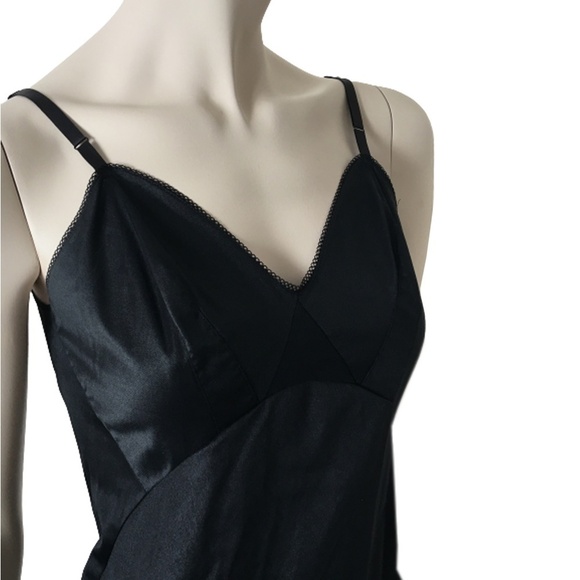 VINTAGE Van Raalte Nylon Taffeta Full Slip Chemise Ruched Cups - Picture 5 of 12